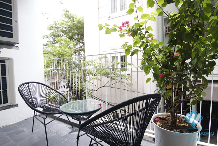 Pretty Japanese styling apartment for rent on Linh Lang street, Ba Dinh